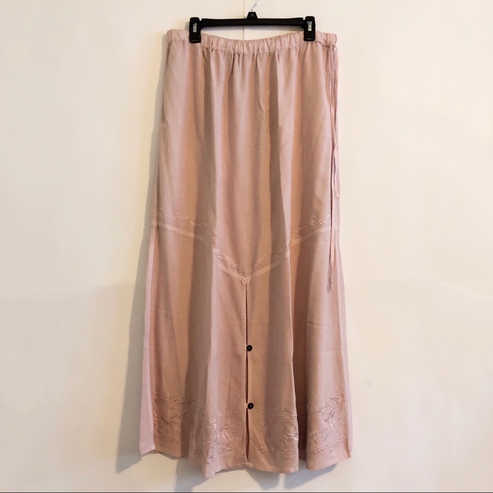 Soft Surroundings Boho Blush Maxi Skirt Size Large